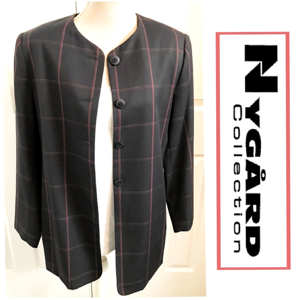 Nygard, Colored Striped Pure Wool Blazer/Jacket